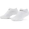Nike Unisex Everyday Cushioned Training No-show Socks (3 Pairs) In 100 White/black