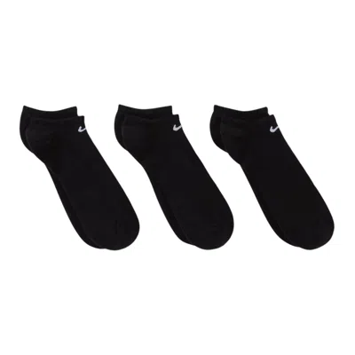 Pre-owned Nike Everyday Cushioned No-show Socks (3 Pairs) 'black/white' | Men's Size M