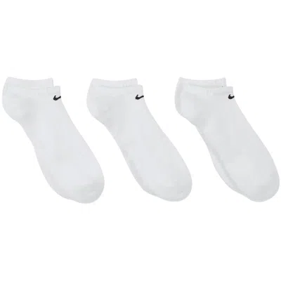 Pre-owned Nike Everyday Cushioned No-show Socks (3 Pairs) 'white/black' | Men's Size L