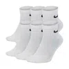 Nike Everyday Cushioned Training Ankle Socks (6 Pairs) In White