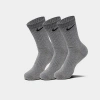 Nike Everyday Cushioned Training Crew Socks (3-pack) In Gray