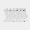 Nike Everyday Cushioned Training Crew Socks (6-pack) In White/black