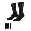 Nike Everyday Cushioned Unisex Adult 3 Pair Crew Socks In Black