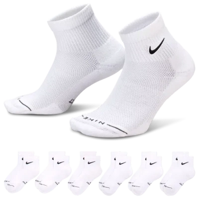 Nike Everyday Elevated Ankle Socks 6 Pack In White