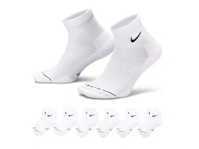 Nike Everyday Elevated Ankle Socks 6 Pack In White