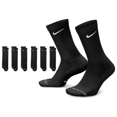 Nike Everyday Elevated Crew Socks 6 Pack In Black