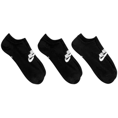 Pre-owned Nike Everyday Essential No-show Socks (3 Pairs) 'black/white' | Men's Size L