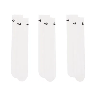 Pre-owned Nike Everyday Lightweight Crew Socks 'white/black' | Men's Size L