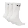 Nike Everyday Lightweight Training Crew Socks (3 Pairs) In White