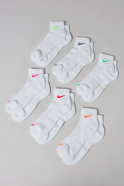 Nike Everyday Plus Ankle Sock 3-pack In White, Men's At Urban Outfitters