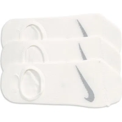 Nike Everyday Plus Assorted 3-pack No-show Socks In White