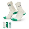 Nike Everyday Plus Big Kids' Cushioned Crew Sock (3 Pair) In Multicolor