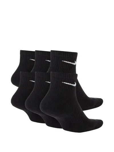Nike Everyday Plus Cushion Cotton Ankle Socks (pack Of Six) In Black