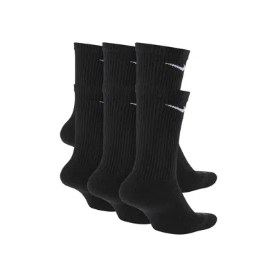 Nike Everyday Plus Cushion Crew Socks (6 Pair) In Black