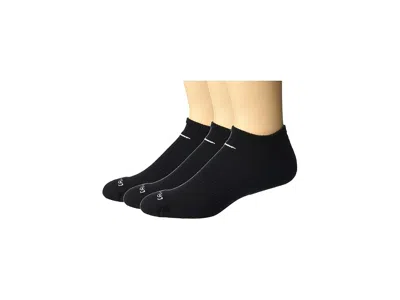 Nike Everyday Plus Cushion No Show Socks 3-pair Pack No Show Socks Shoes Black/white: Xl (us Men's Shoe 1