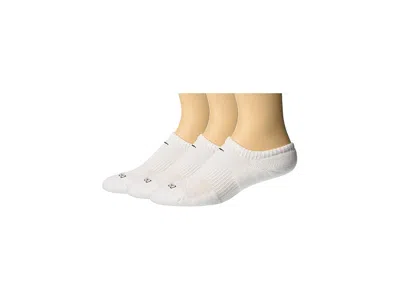 Nike Everyday Plus Cushion No Show Socks 3-pair Pack No Show Socks Shoes White/black: Xl (us Men's Shoe 1