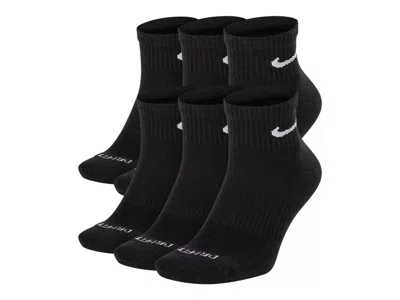 Nike Everyday Plus Cushioned Ankle Socks 6 Pack In Black