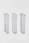 Nike Everyday Plus Cushioned Crew Sock 3-pack In White, Women's At Urban Outfitters In White