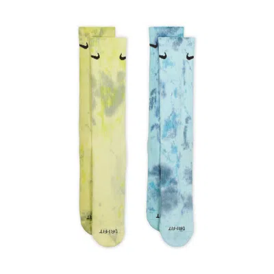 Nike Everyday Plus Cushioned Crew Socks (2 Pairs) In Multi