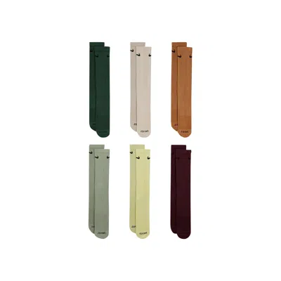 Pre-owned Nike Everyday Plus Cushioned Crew Socks (6 Pairs) 'multicolor' | Multi-color | Men's Size L