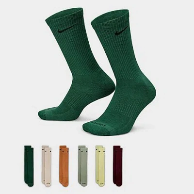 Nike Everyday Plus Cushioned Crew Training Socks (6-pack) In Multicolor