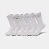 Nike Everyday Plus Cushioned Crew Training Socks (6-pack) In White