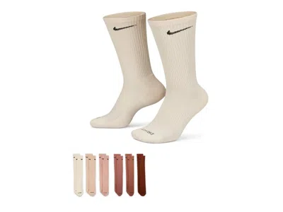 Nike Mens  6 Pack Everyday Plus Cushioned Socks In Neutral/multi
