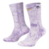 Nike Everyday Plus Cushioned Nba Crew Socks 'white Purple'