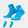 Nike Everyday Plus Cushioned Training Ankle Socks (3-pack) In Multi