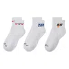 Nike Everyday Plus Cushioned Training Ankle Socks 3 Pairs 'white'