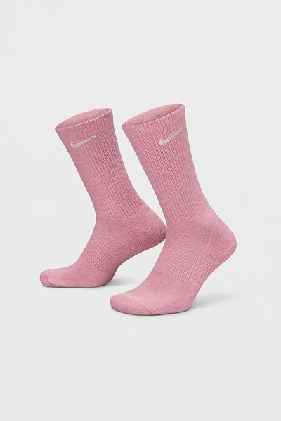 Nike Everyday Plus Cushioned Training Crew Sock 6-pack In Pink Combo, Women's At Urban Outfitters