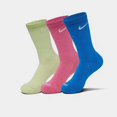 Nike Everyday Plus Cushioned Training Crew Socks (3-pack) In Multi