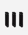 Nike Everyday Plus Cushioned Training Crew Socks (3 Pairs) In Black
