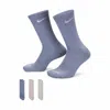 Nike Everyday Plus Cushioned Training Crew Socks (3 Pairs) In Blue