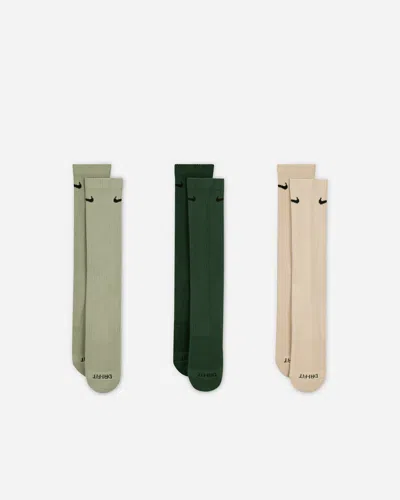 Nike Everyday Plus Cushioned Training Crew Socks (3 Pairs) In Multi