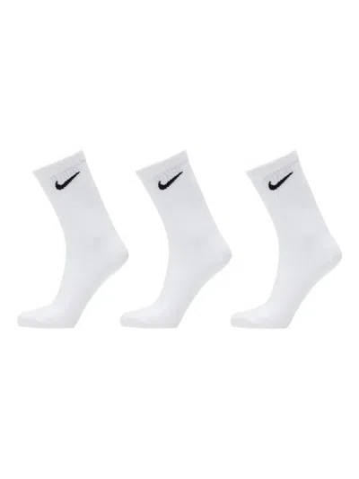 Nike Everyday Socks (pack Of Three) In White