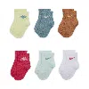 Nike Everyone From Day One Baby Socks Box Set (6-pairs) In Green