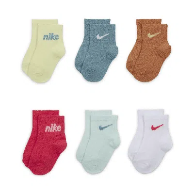 Nike Everyone From Day One Baby Socks Box Set (6-pairs) In Green