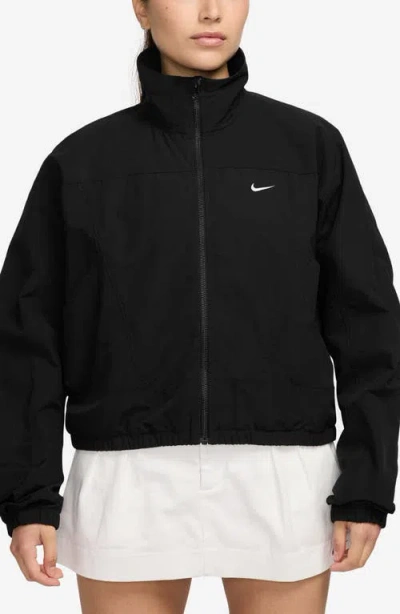 Nike Everything Woven Repel Uv Protection Jacket In Black/white