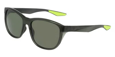 Nike Explore Flow Io0101x 355 Men's Sunglasses Green Size 55