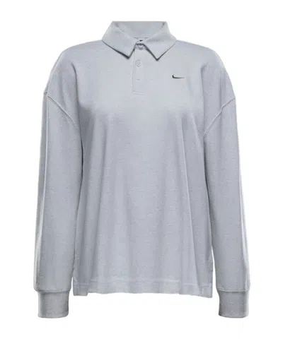 Nike Extra Large Long-sleeved Polo Shirt In Grey