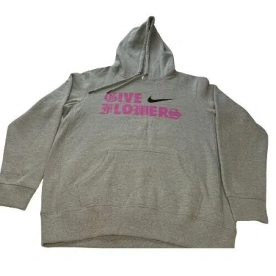 Pre-owned Nike Eybl Give Flowers Grey Hoodie Size M Limited Edition In Gray