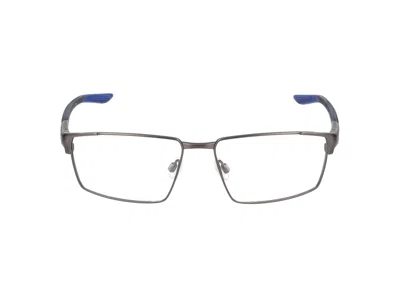 Nike Eyeglasses In Brushed Gunmetal/racer Blue