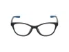 Nike Eyeglasses In Matte Black/industrial Blue