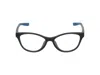 Nike Eyeglasses In Matte Black/industrial Blue