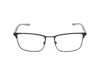 Nike 6045 Rectangle-frame Glasses In Satin Black/wolf Grey