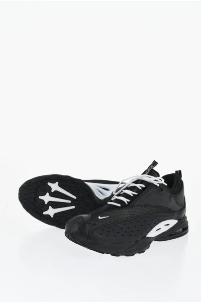 Nike Fabric And Leather Air Zoom Drive Low-top Sneakers With Cont In Black