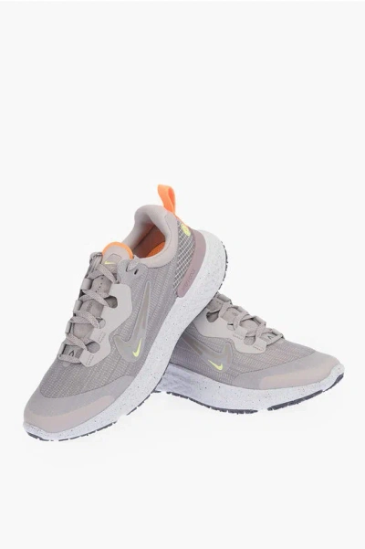 Nike Fabric React Miler 2 Shield Sneakers In Black