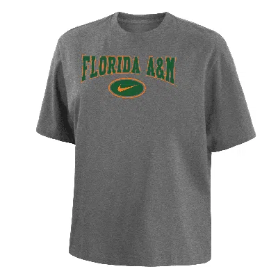 Nike Famu  Women's College Boxy T-shirt In Grey