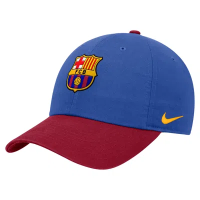 Nike Fc Barcelona Club  Men's Adjustable Cap In Blue